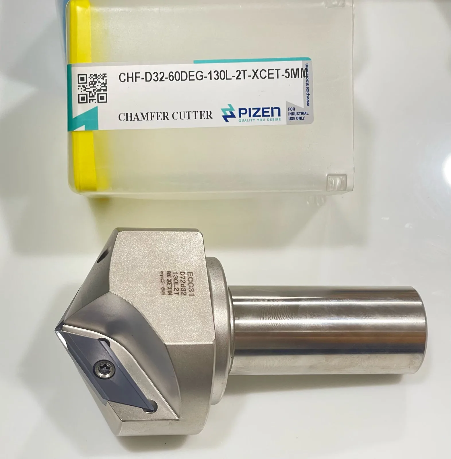 Chamfer Cutters CHF-D32-60DEG-130L-2T-XCET (60 DEG-XCET 310404)